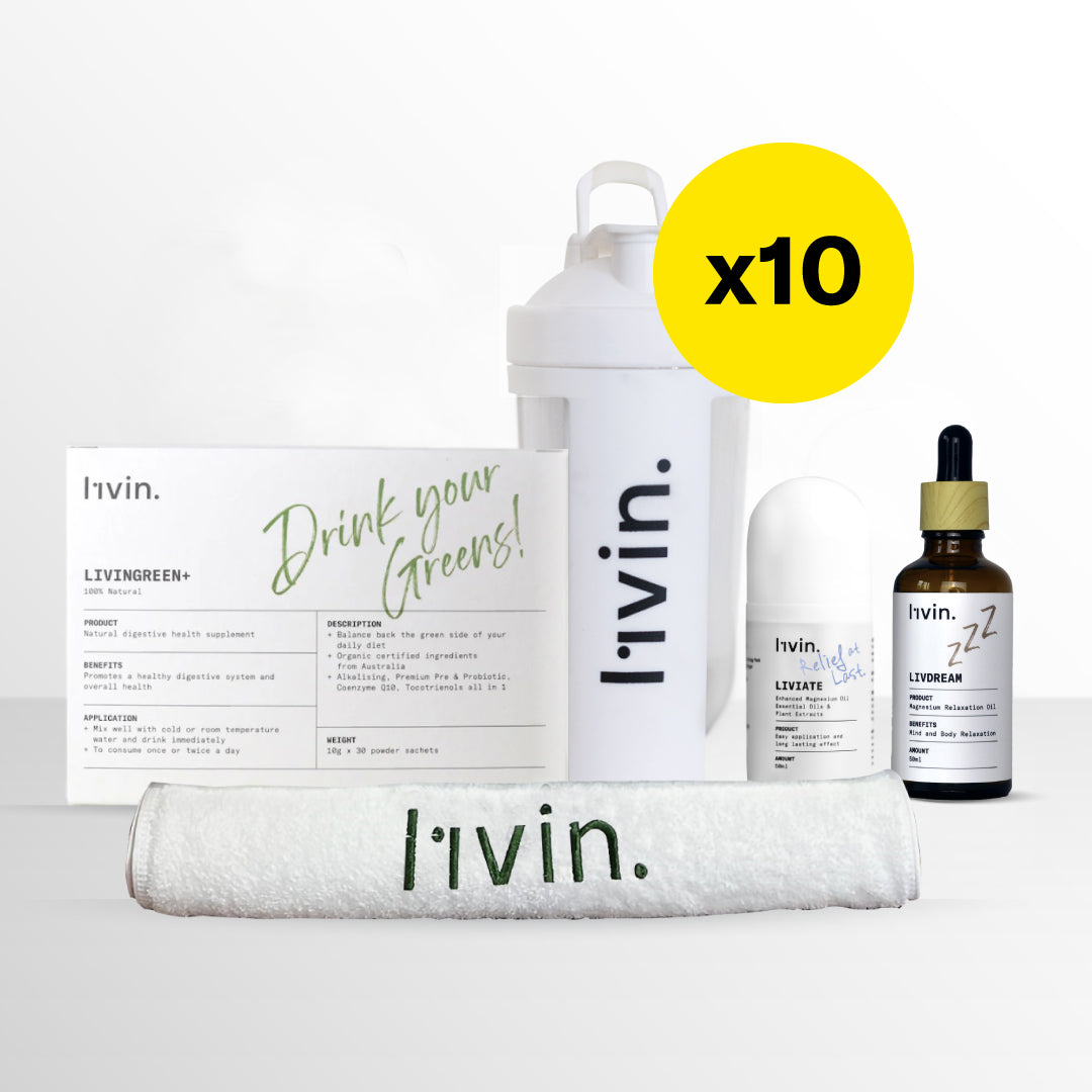 [Bundle] x10 l1vin Starter Pack (30 Days) (Free OVER Bottle + l1vin Towel)